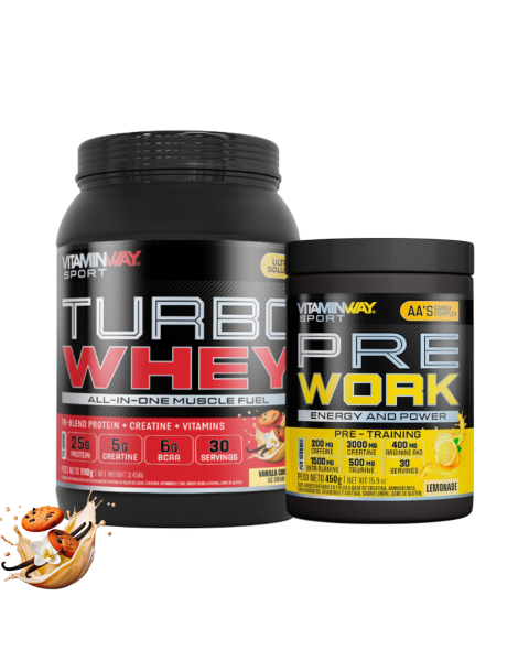 COMBO TURBO WHEY + PRE WORK