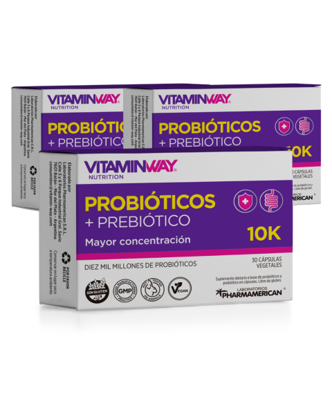 PLAN 90 DÍAS PROBIÓTICOS + PREBIÓTICOS 10K x30