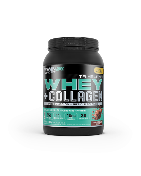 TRI BLEND WHEY + COLLAGEN SABOR CHOCOLATE 930GR